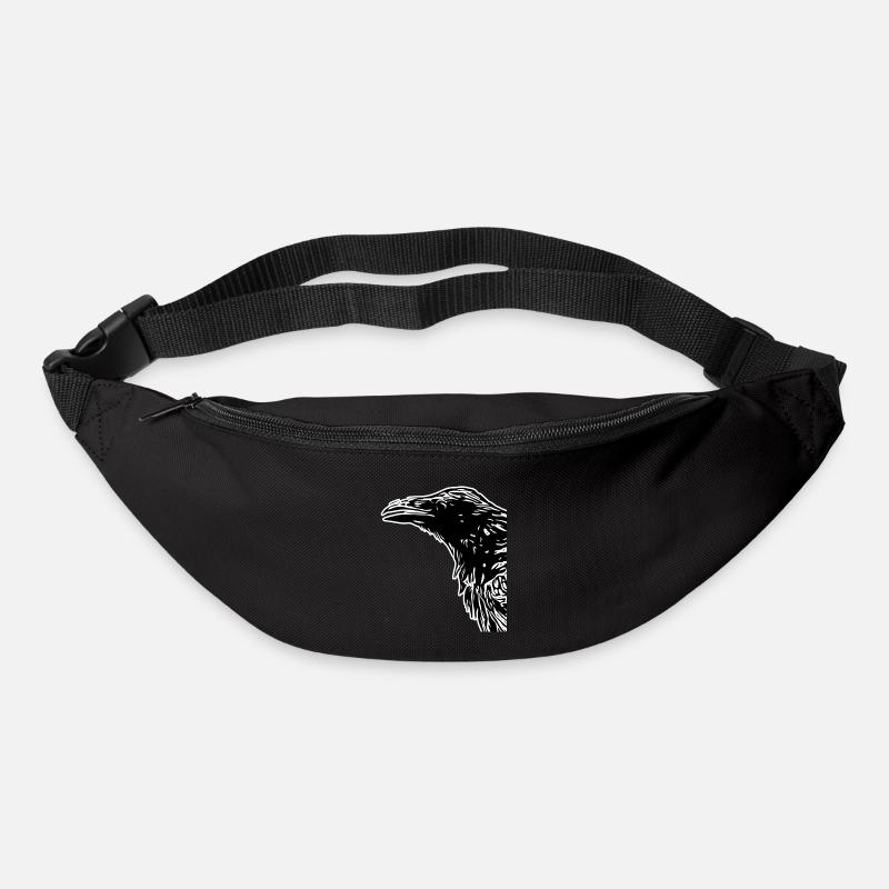 Krähen - Gürteltasche - Schwarz