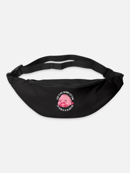 Blobfisch Fische Lustig Blob Blobby Klecksfisch - Gürteltasche - Schwarz