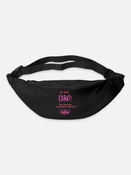 Je suis cool en toutes circonstances - Sac banane - noir