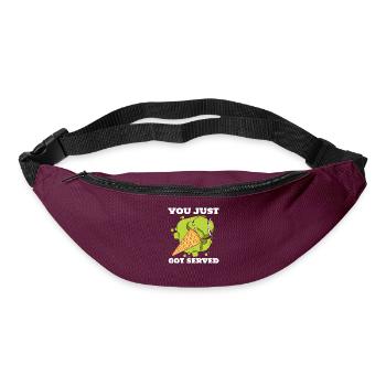 Joueur de tennis - Sac banane - bordeaux  - Devant