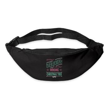 Bodybuilding 4th of july dino dino bike moon - Bum bag - black - Front