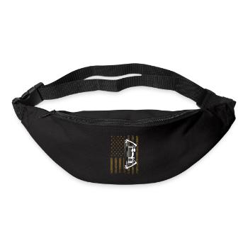 Archery Compound Bow Design for Bow Fan - Bum bag - black - Front