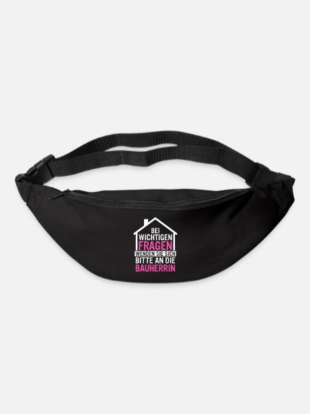 Bauherr Hausbauer Häuslebauer - Gürteltasche - Schwarz