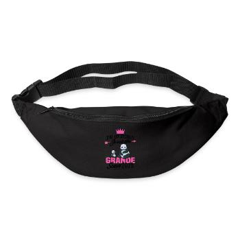 J'ai un secret Je Vais Être Grande Soeur 2025 - Sac banane - noir - Devant