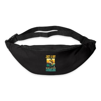 Juste un garçon qui aime les 4 roues pour tous les quads - Sac banane - noir - Devant