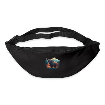 Yak Illustration - Bum bag - black - Front