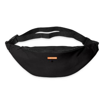I like dogs more than people - Bum bag - black - Front