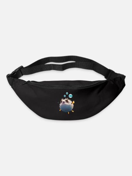 Kugelfisch Kugelfische Fisch Ozean Tier - Gürteltasche - Schwarz