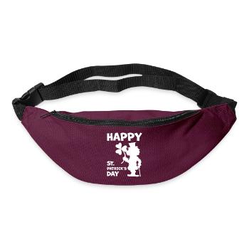 Chemise de la Saint-Patrick - Sac banane - bordeaux  - Devant