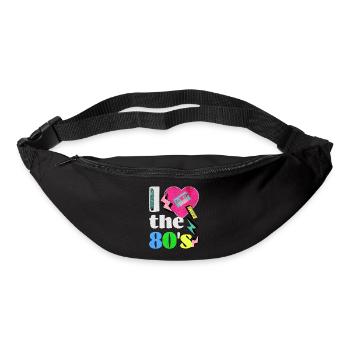 Ich liebe die 80er - Gürteltasche - Schwarz - Vorne