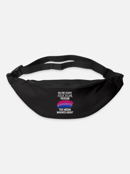 Bi Pride Mois Bi Flag LGBT Cadeau Bisexuel - Sac banane - noir