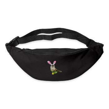 Cat gift idea, Easter gift for man & woman - Bum bag - black - Front
