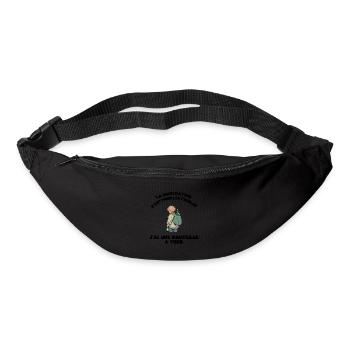 la modération, c'est pour les faibles - Sac banane - noir - Devant