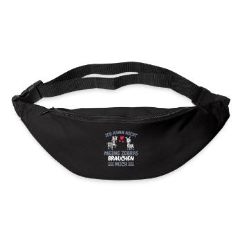 Afrika Tier Tierliebhaber Lustiges Geschenk Zebra - Gürteltasche - Schwarz - Vorne