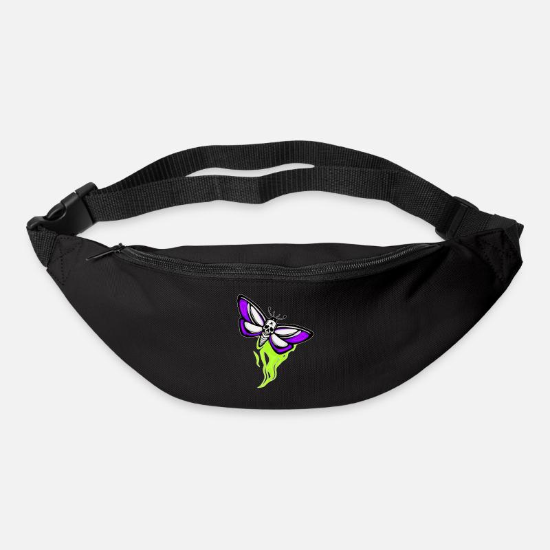 Moth Skull Schaedel - Bum bag - black