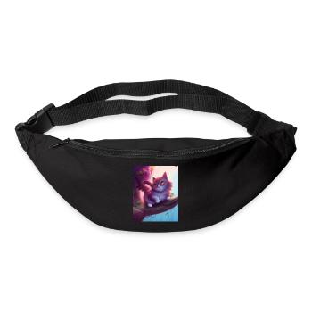 Most likely to take a nap - Valentine Cat - Bum bag - black - Front