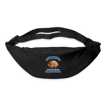Leberkäs Bayern Leberkas Semmel Fleischkäse - Gürteltasche - Schwarz - Vorne