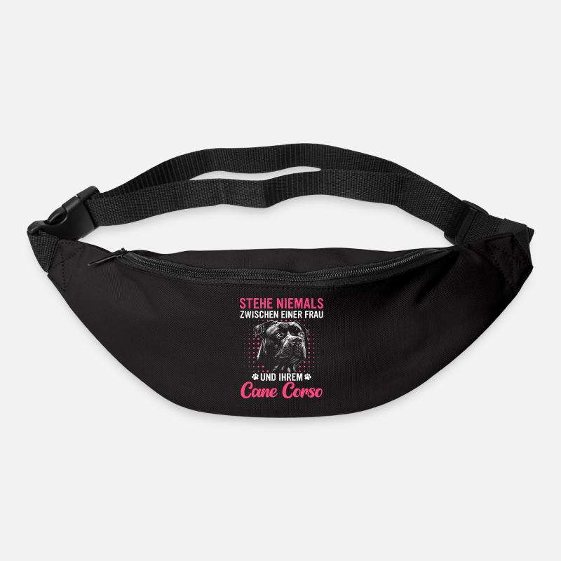Cane Corso Italiano Hund - Gürteltasche - Schwarz