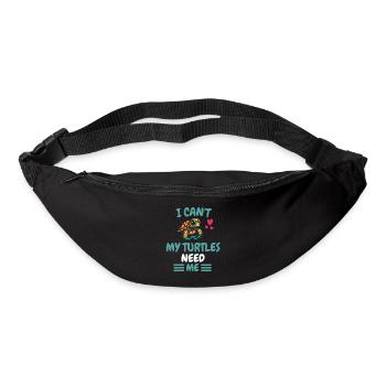 Animal Lovers Animal Funny Gift Turtle - Bum bag - black - Front