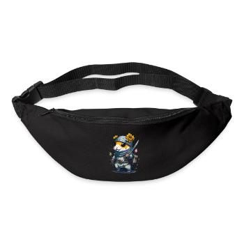 With this design you will become a ninja hamster - Bum bag - black - Front