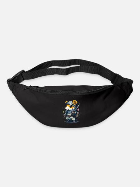 Mit diesem Design wirst du zum Ninja Hamster - Gürteltasche - Schwarz