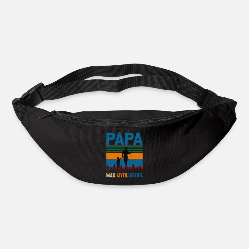 PAPA Man. Myth. Legend Design - Gürteltasche - Schwarz