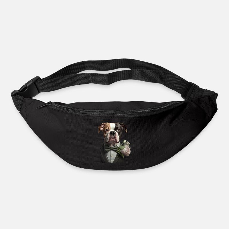 Je ne suis pas célibataire, j’ai un chien - Sac banane - noir