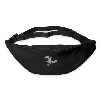 drache design silhouette toter baum - Gürteltasche - Schwarz - Vorne