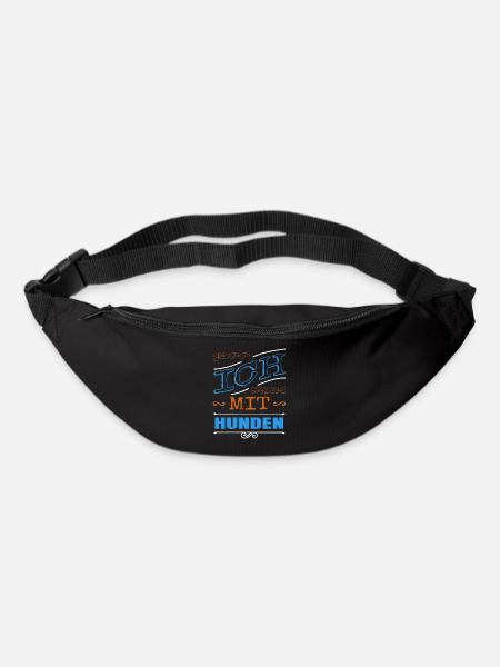 humor chihuahua lieben hundeliebhaber boxer - Gürteltasche - Schwarz