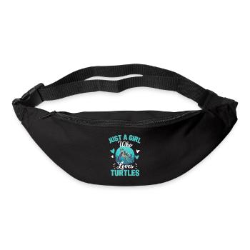 Just a girl who loves turtles Turtle - Bum bag - black - Front
