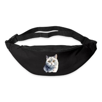 Britisch Kurzhaar Wasserfarben - Gürteltasche - Schwarz - Vorne