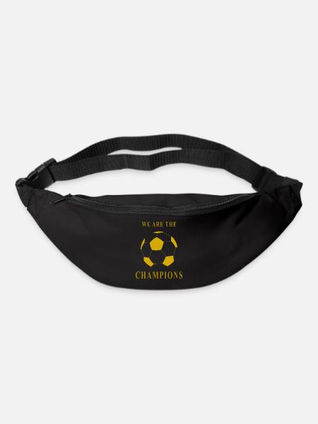 We Are The Champions, ballon de foot, or - Sac banane - noir