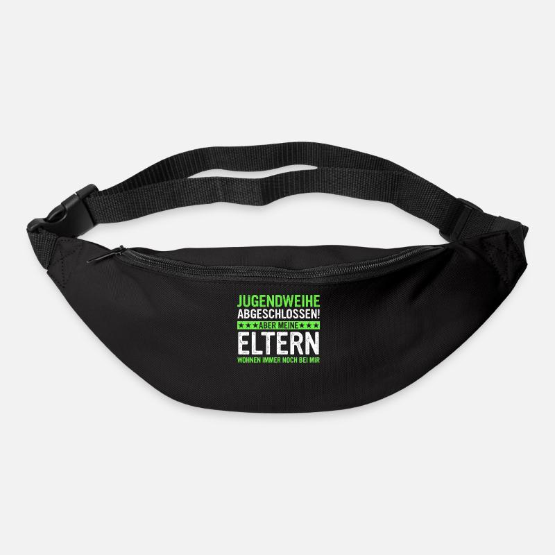 Jugendweihe Mädchen Junge Erwachsen - Gürteltasche - Schwarz