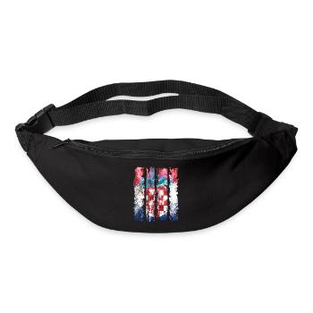 Croatian national flag emblem Croatia Hrvatska hrv - Bum bag - black - Front