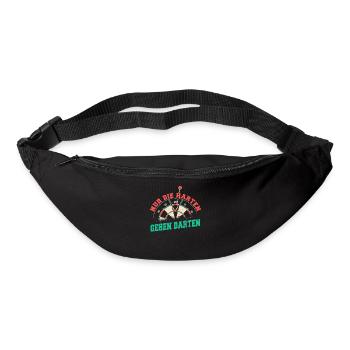 Dart Darts Dartspieler Dartsport - Gürteltasche - Schwarz - Vorne