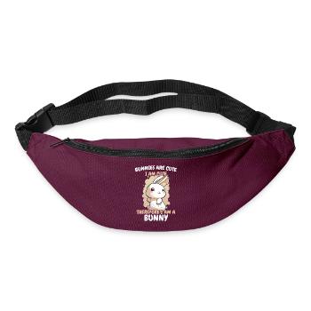 Lapin Lapin Animal Lapin - Sac banane - bordeaux  - Devant