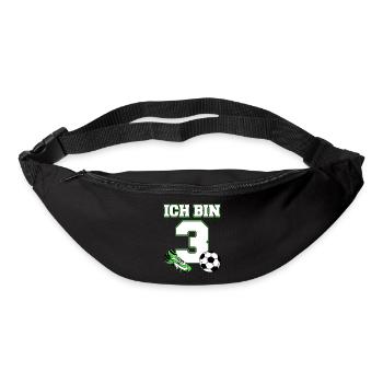 Geschenk 3 Jahre Geburtstagskind - Gürteltasche - Schwarz - Vorne