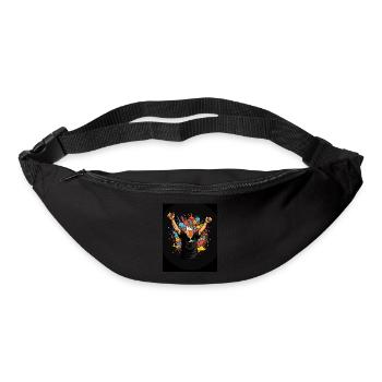 Colorful beer head - Bum bag - black - Front