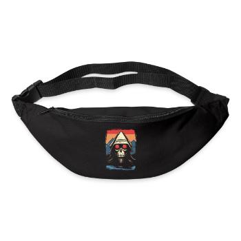 Soleil rouge japonais : Crâne de démon intérieur - Sac banane - noir - Devant