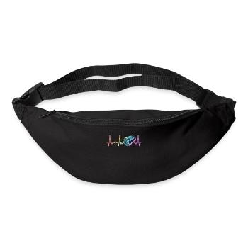 V8 engine 8 cylinder displacement car tuning tuner - Bum bag - black - Front