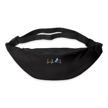 Licorne Licornes Créatures mythiques Mystique - Sac banane - noir - Devant