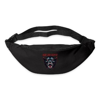 Dämonenkopf, grinse und entblöße es. - Gürteltasche - Schwarz - Vorne