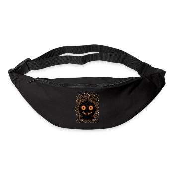 Niedlicher Black Jack o Laterne Kürbis, Halloween, - Gürteltasche - Schwarz - Vorne