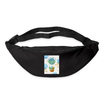 Ich hab dich sooo lieb Elefanten - Gürteltasche - Schwarz - Vorne