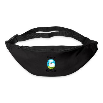 "Fleece Navidad" Christmas festive pun - Bum bag - black - Front
