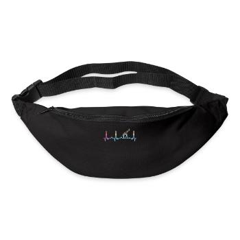 Girafe, Animaux, Afrique, Girafes - Sac banane - noir - Devant