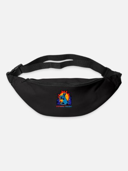 Eine frische funky Cartoon Stil Wald Kreatur - Gürteltasche - Schwarz
