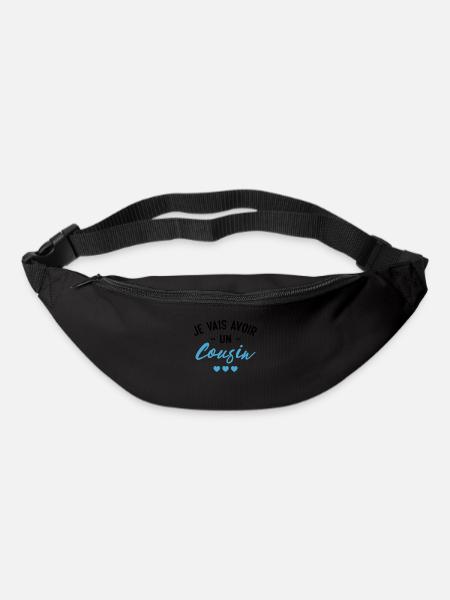 Je vais avoir un cousin - Sac banane - noir
