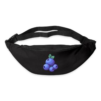 Heidelbeeren Beeren - Gürteltasche - Schwarz - Vorne