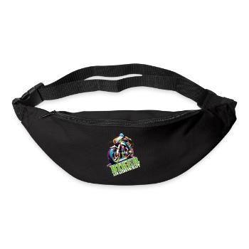 Motorrad Motorradfahrer Biker aus Leidenschaft - Gürteltasche - Schwarz - Vorne